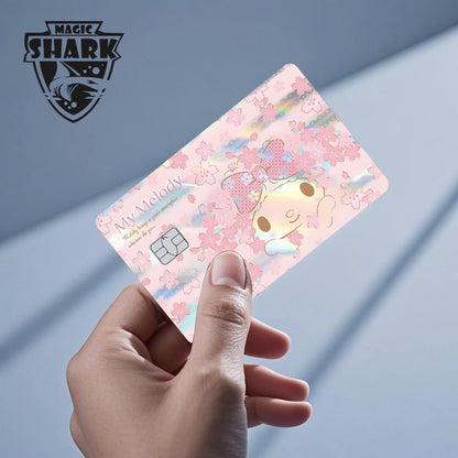 Hot Sale Hello Kitty Kuromi Holographic Laser Shinny Film Skin Cover Sticker for Debit Credit Card Bank Card My Store