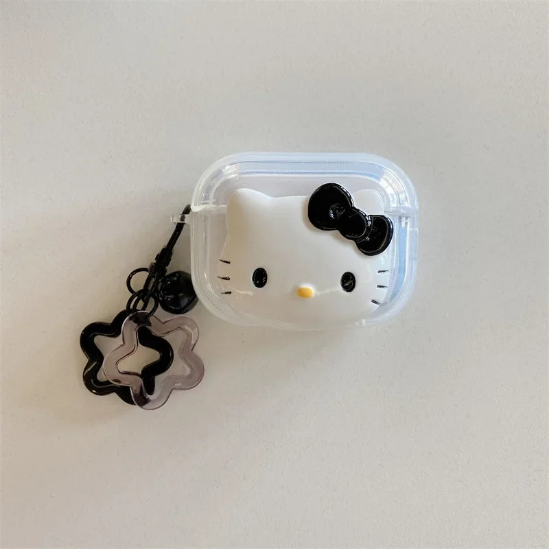 Kawaii Hello Kitty Case for AirPods 1 2 3 Pro, Anime Bluetooth Headset Soft Case for AirPods Pro2 My Store
