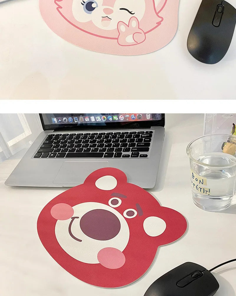 Sanrio Mouse Pad Kawaii Cinnamoroll Non Slip Table Pad Kuromi Melody Y2k Black Pink Coffee Pad Soft Mouse Pad Girl Toy Gift My Store