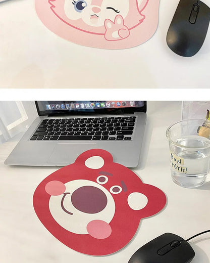 Sanrio Mouse Pad Kawaii Cinnamoroll Non Slip Table Pad Kuromi Melody Y2k Black Pink Coffee Pad Soft Mouse Pad Girl Toy Gift My Store