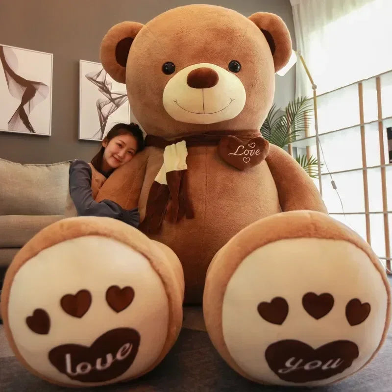 Teddy Bear 80/100cm Size Plush Toy Big Giant Pink Soft Stuffed Animals Pillow Dolls Grilfriend Girl Wife Birthday Valentines Day My Store