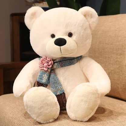 40/60/80cm Kawaii Scarf Teddy Bear Plush Toy Soft Stuffed Animal Xmas Birthday Gift for Girls Boys Kids Children My Store