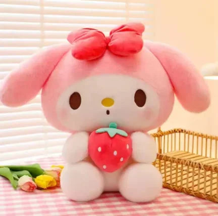 Sanrio 25cm Hello kitty Kuromi Mymelody Cinnamorol Kawaii Anime Plush Toys  Soft Stuffed Doll Plushie Pillow Xmas Gift Decor!!! My Store