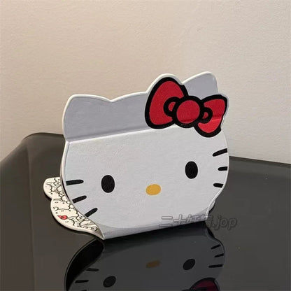 Kawaii HelloKitty Cartoon Folding Makeup Mirror Desktop Vanity Mirror Dormitory Portable Cosmetic Mirror for Girls Women My Store