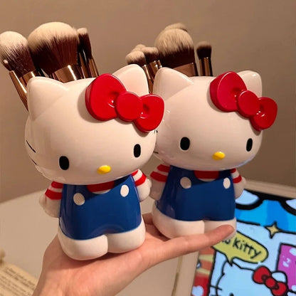 New Hello Kitty My Melody Anime Cartoon Pen Holder Makeup Brush Organizer Desktop Storage Decor Cute Girl Kawaii Collection Gift My Store