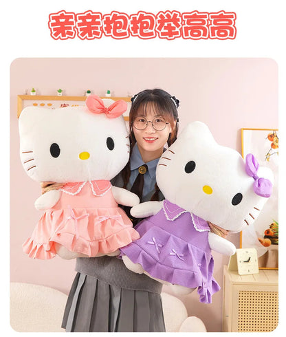 40/50cm Sanrio Hello Kitty Anime Hello Kitty Stuffed Toys Plushier Soft Pillow Birthday Gifts Kawaii Hello Kitty Plush Dolls My Store