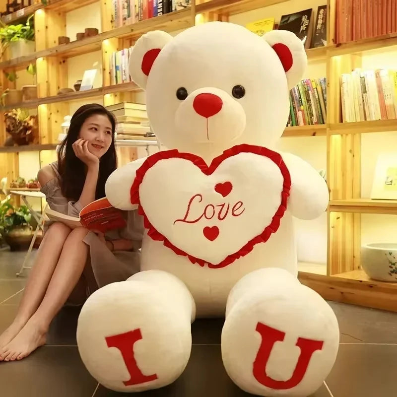 Teddy Bear 80/100cm Size Plush Toy Big Giant Pink Soft Stuffed Animals Pillow Dolls Grilfriend Girl Wife Birthday Valentines Day My Store