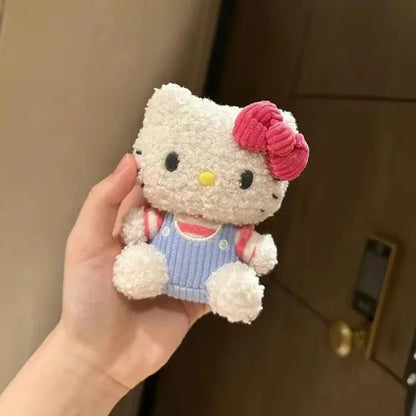Saniro Hello Kitty cartoon Kt cat curly-haired keychain schoolbag backpack cute key for girls' gift My Store