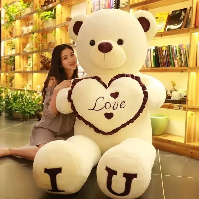 Teddy Bear 80/100cm Size Plush Toy Big Giant Pink Soft Stuffed Animals Pillow Dolls Grilfriend Girl Wife Birthday Valentines Day My Store