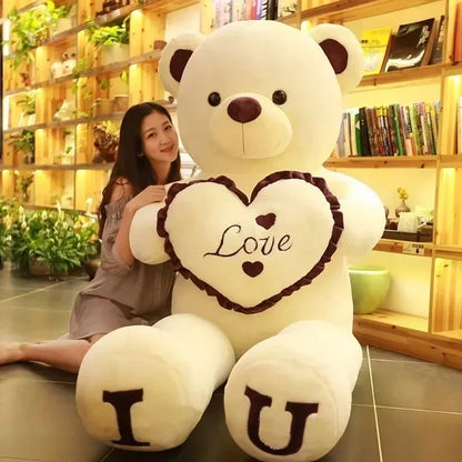 Teddy Bear 80/100cm Size Plush Toy Big Giant Pink Soft Stuffed Animals Pillow Dolls Grilfriend Girl Wife Birthday Valentines Day My Store
