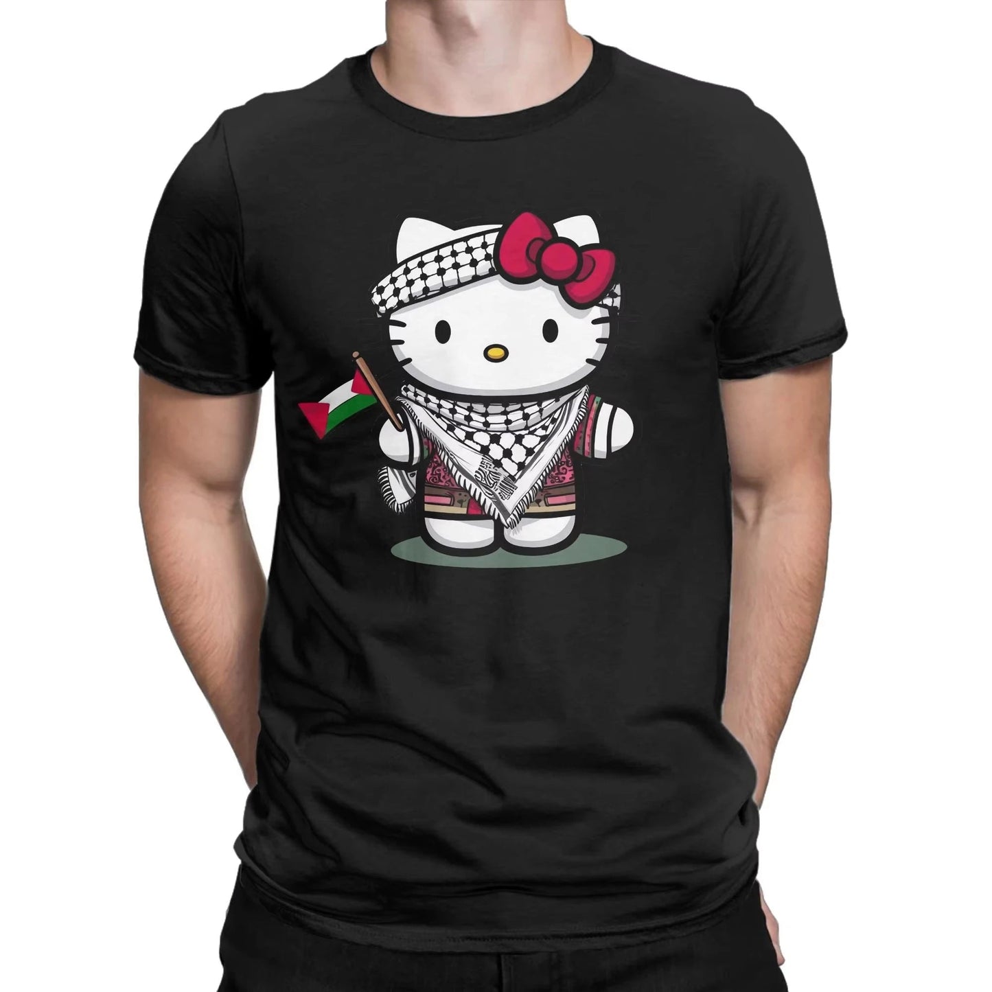 2026 Summer Discount Hot-selling Hello Kitty Men's and Women's T-shirts, Retro Short-sleeved Round-neck T-shirts, Cotton Tops My Store