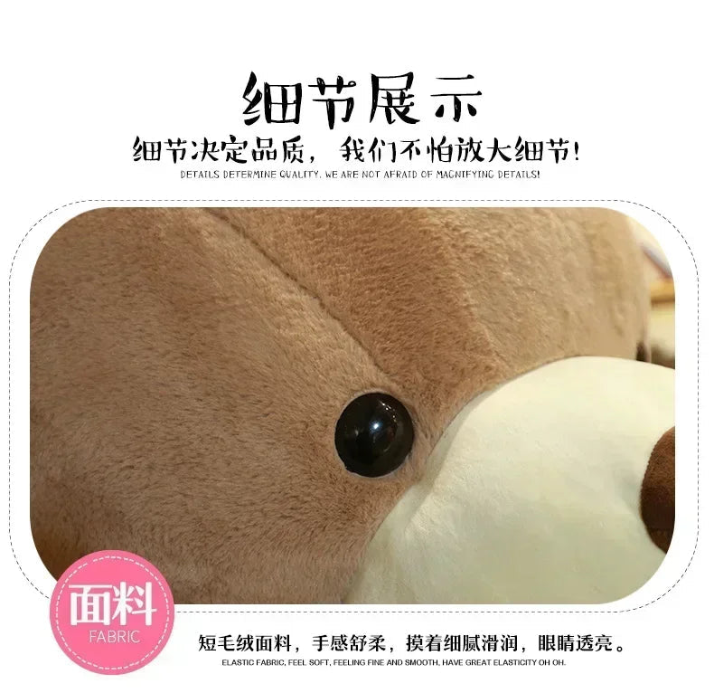 Teddy Bear 80/100cm Size Plush Toy Big Giant Pink Soft Stuffed Animals Pillow Dolls Grilfriend Girl Wife Birthday Valentines Day My Store