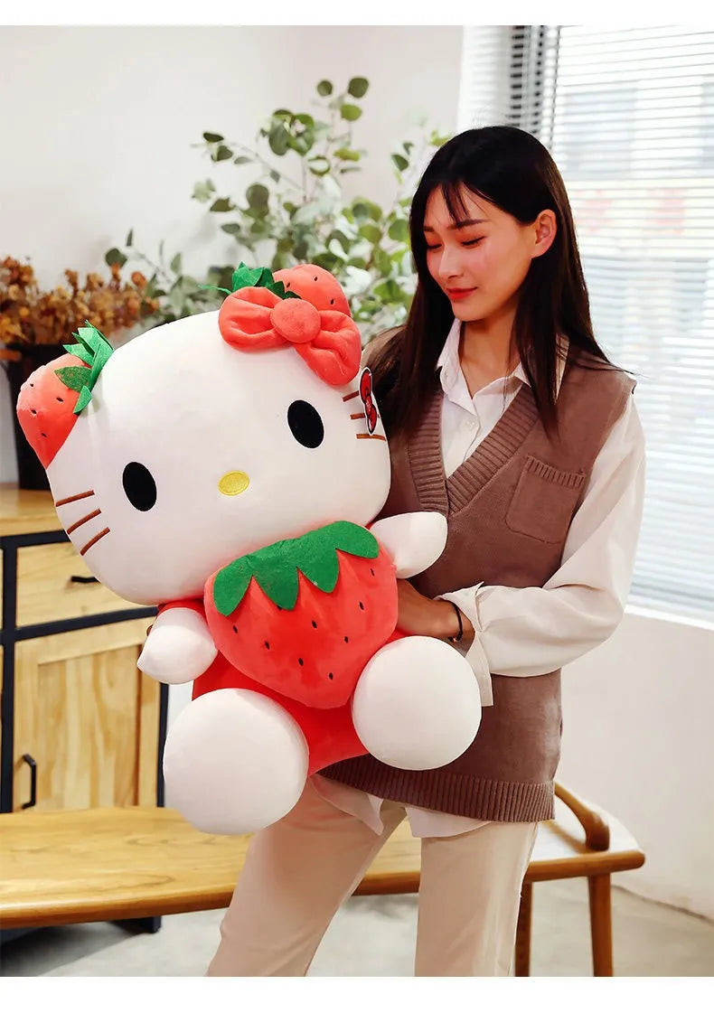 20-45cm Kawaii Hello Kitty Plush Toys Anime Kawaii Pillow Doll Stuffed Animal Children Plushies Decoration girls Birthday Gift My Store