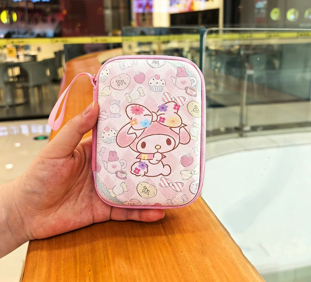 Cartoon Sanrio Data Cable Headphone portable hard drive Storage Bag Charger Protective Case coin purse Travel essentials gifts My Store