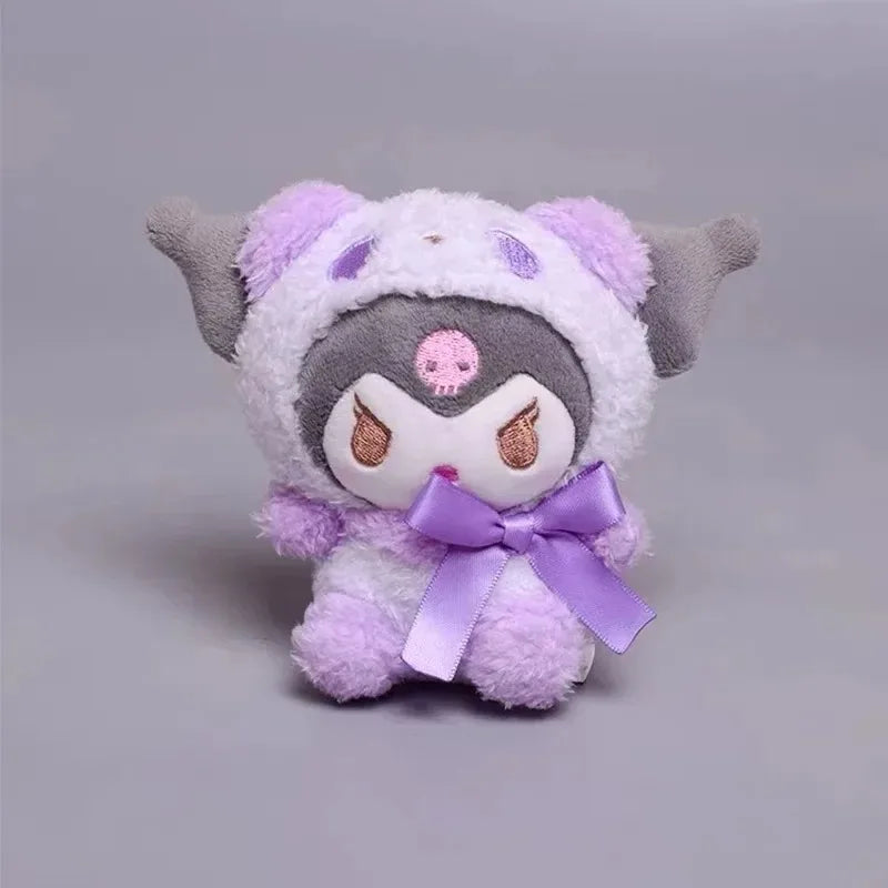 10pcs Sanrio Keychain Plush Anime Kuromi Doll Keyring Hello Kitty Plushie Cinnamoroll KeyChains Bag Pendant Toy Gift for Girls My Store