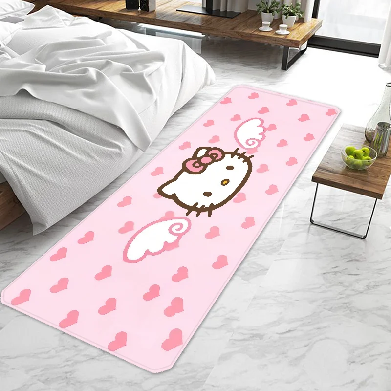 Cute cartoon Hello Kitty Sanrio Door Mat Entrance Non-slip Washable Kitchen Carpet Living Room Hallway Rugs Bathroom Bath My Store