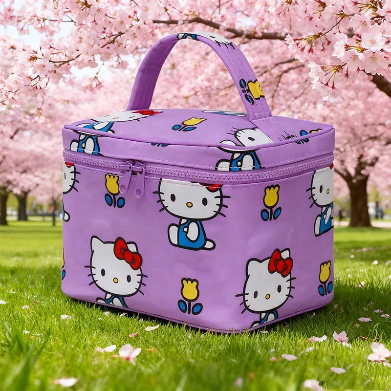 New Sanrio Hello Kitty Storage Bag Kawaii Large Capacity Skincare and Beauty Bag Ins Korean Cartoon Anime Friends Gift My Store