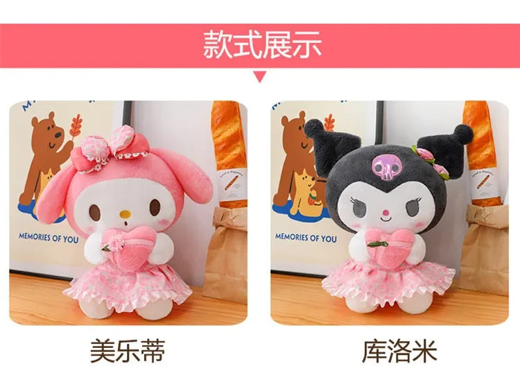 60cm Sanrio Kuromi Melody Hello Kitty Plush Toy Kawaii Cartoon Big Size KT Cat Plush Doll Soft Stuffed Pillow Kids Birthday Gift My Store