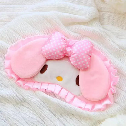 Kawaii Hello Kitty Cute Cartoon Girl Sleeping Plush Eye Mask Shade Office Sleep Student Napping Female Accessories Wholesale My Store