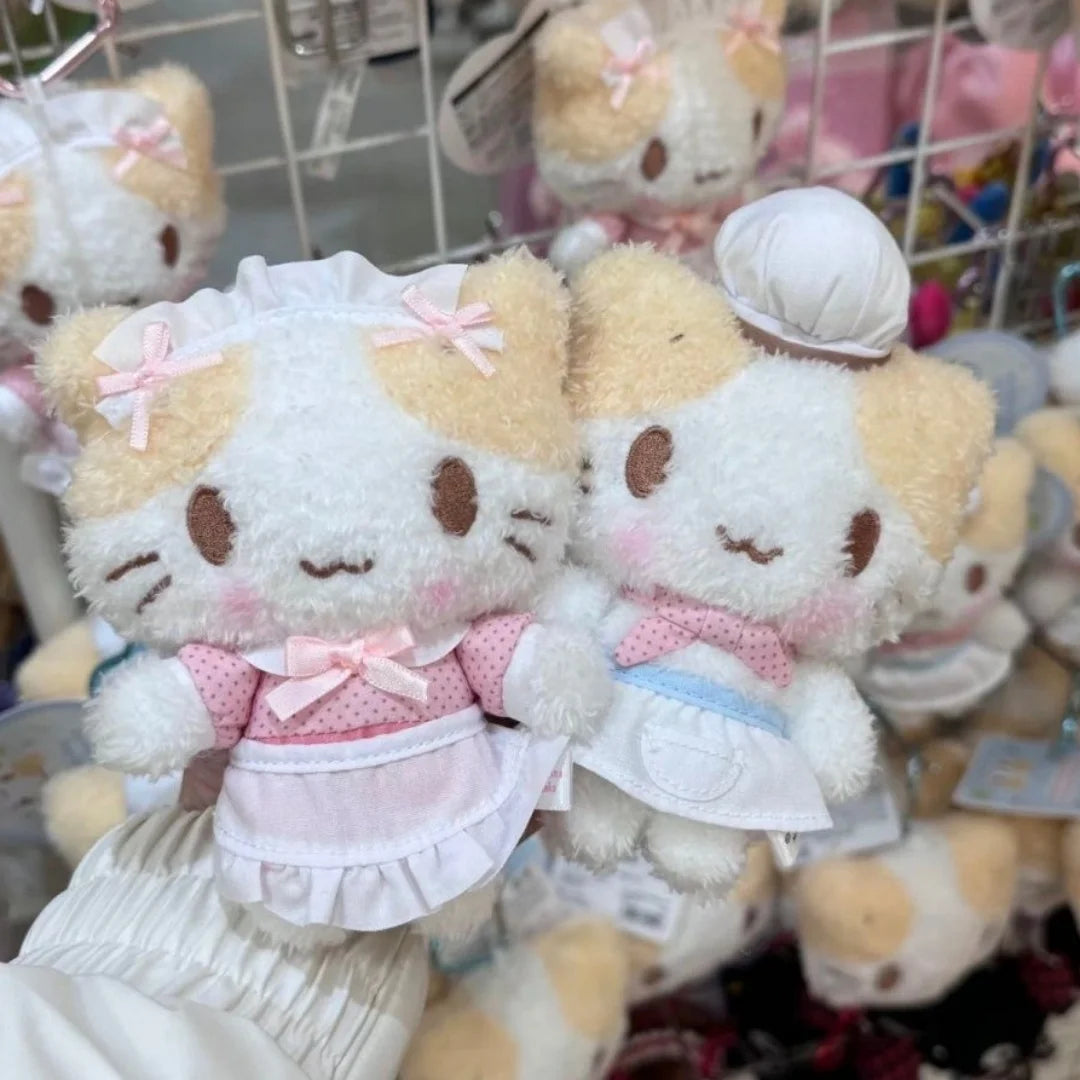Sanrio Maid Chef Mashumaro Cute Soft Plush Filling Doll Backpack Hanging Ornaments Heart-Shaped Keychain Girl's Birthday Gift My Store