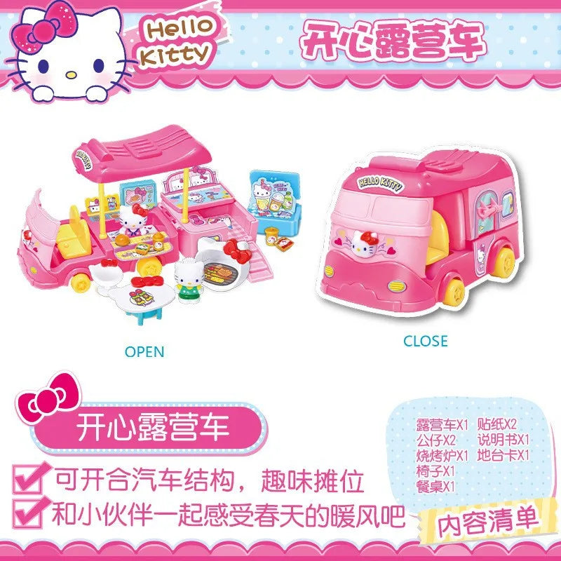 Sanrio Hello Kitty Small Appliances Refrigerator Oven Rice Cooker Girl Simulation Play House Toy Set Kawaii Child Birthday Gift My Store