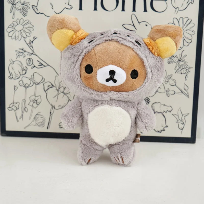 White Strawberry Rilakkuma Plush collection Teddy Bear Peluche Anime Bear Kuma Plushies Stuffed Doll Kawaii Room Decor Girl Gift My Store
