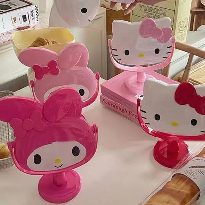 Hello Kitty My melody Fashion Dressing Table Bedroom Mirror Desktop Cosmetic Mirror Home Creative Dormitory Gift Wholesale My Store
