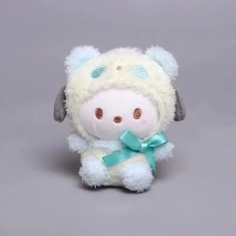 10pcs Sanrio Keychain Plush Anime Kuromi Doll Keyring Hello Kitty Plushie Cinnamoroll KeyChains Bag Pendant Toy Gift for Girls My Store