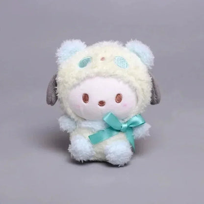 10pcs Sanrio Keychain Plush Anime Kuromi Doll Keyring Hello Kitty Plushie Cinnamoroll KeyChains Bag Pendant Toy Gift for Girls My Store