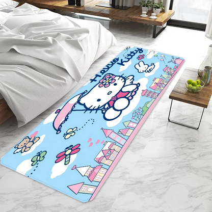 Cute cartoon Hello Kitty Sanrio Door Mat Entrance Non-slip Washable Kitchen Carpet Living Room Hallway Rugs Bathroom Bath My Store