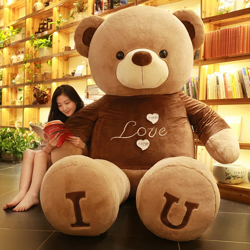 Teddy Bear 80/100cm Size Plush Toy Big Giant Pink Soft Stuffed Animals Pillow Dolls Grilfriend Girl Wife Birthday Valentines Day My Store