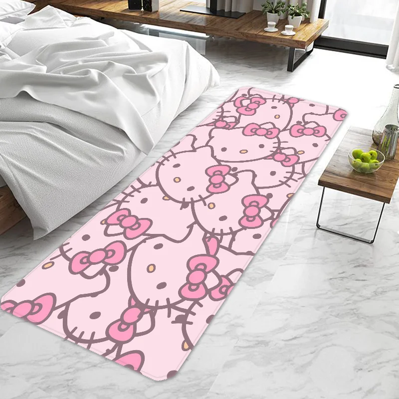 Cute cartoon Hello Kitty Sanrio Door Mat Entrance Non-slip Washable Kitchen Carpet Living Room Hallway Rugs Bathroom Bath My Store