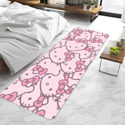 Cute cartoon Hello Kitty Sanrio Door Mat Entrance Non-slip Washable Kitchen Carpet Living Room Hallway Rugs Bathroom Bath My Store