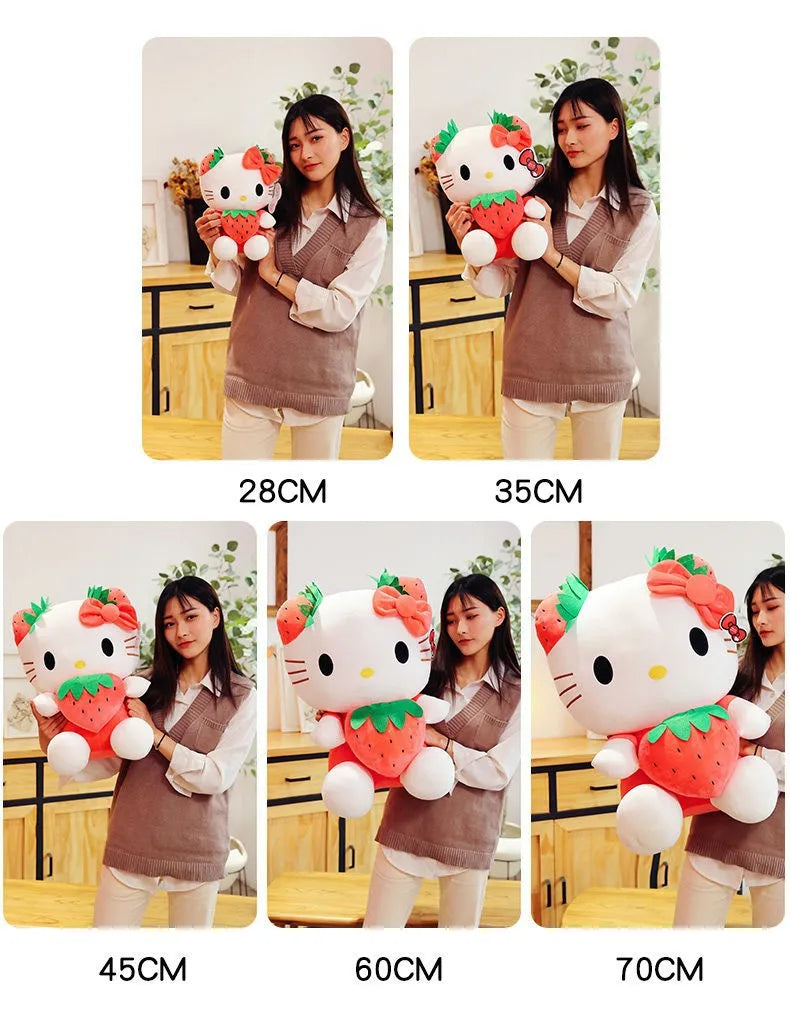 20-45cm Kawaii Hello Kitty Plush Toys Anime Kawaii Pillow Doll Stuffed Animal Children Plushies Decoration girls Birthday Gift My Store
