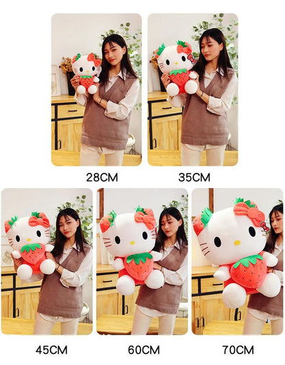 20-45cm Kawaii Hello Kitty Plush Toys Anime Kawaii Pillow Doll Stuffed Animal Children Plushies Decoration girls Birthday Gift My Store