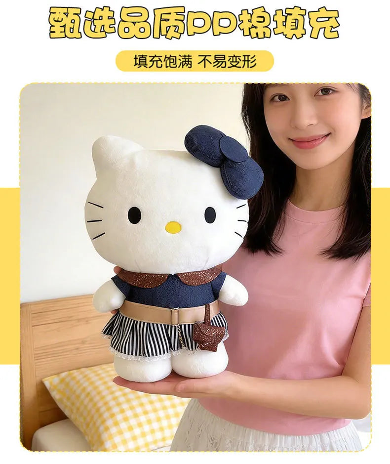 40-80CM Large Big Size Hello Kitty Plushies Sanrio Cartoon Anime Peluche Comfortable Soft Doll Ornament Children's Toy Gifts My Store