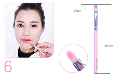 Hello Kitty 7Pcs Makeup Brush Set Kawaii Y2K Multifunctional Cosmetics Tool With Storage Case Cute Gift For Women Girls My Store