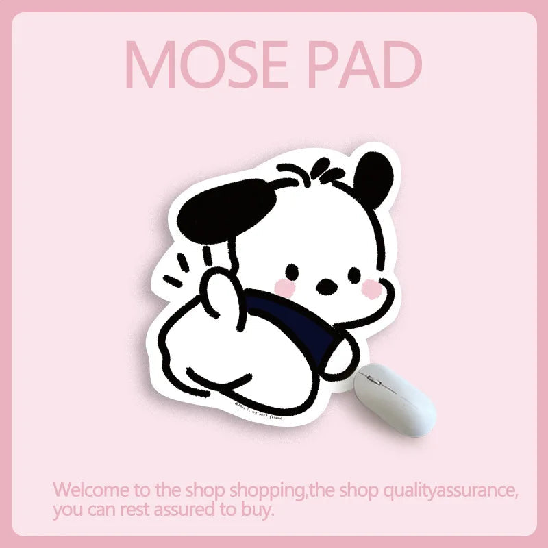 Sanrio Mouse Pad Kawaii Cinnamoroll Non Slip Table Pad Kuromi Melody Y2k Black Pink Coffee Pad Soft Mouse Pad Girl Toy Gift My Store