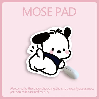 Sanrio Mouse Pad Kawaii Cinnamoroll Non Slip Table Pad Kuromi Melody Y2k Black Pink Coffee Pad Soft Mouse Pad Girl Toy Gift My Store