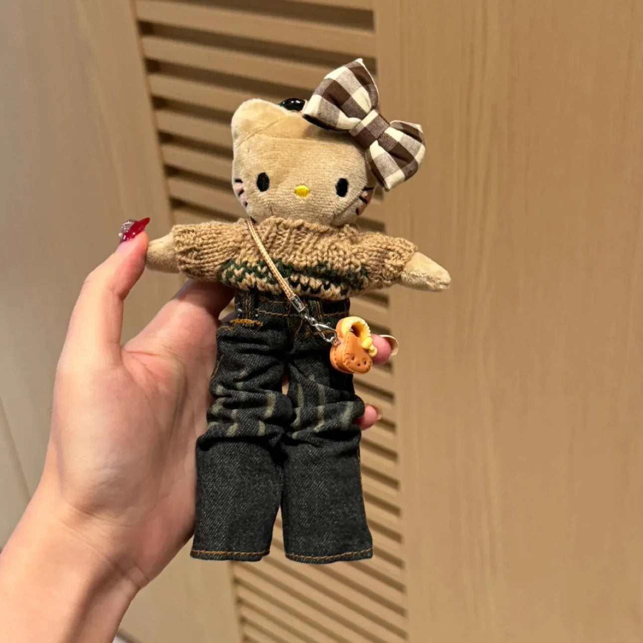 New Sanrio Plush Pendant Hello Kitty Long Leg Series Autumn/Winter Cute Bag Pendant Car Hanger Keychain Best Friend Gift My Store
