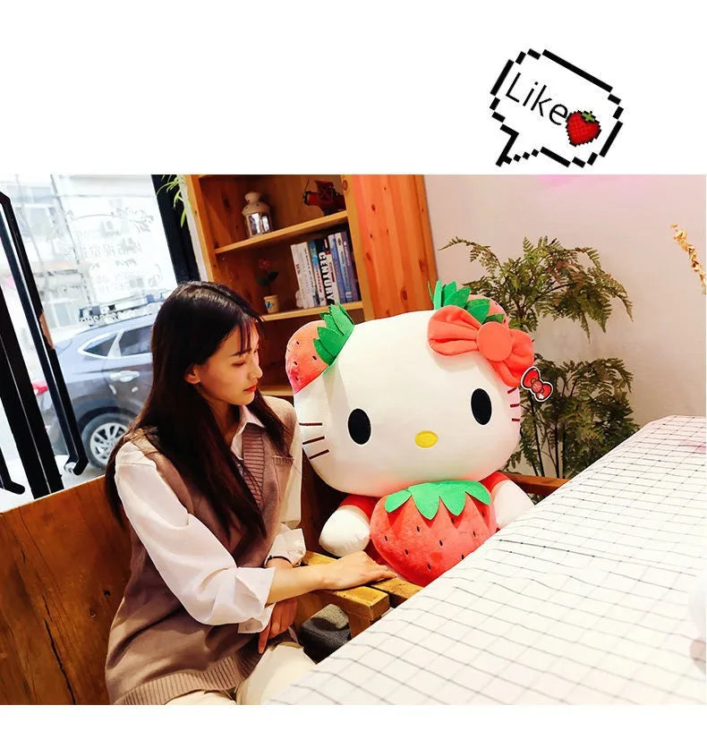 20-45cm Kawaii Hello Kitty Plush Toys Anime Kawaii Pillow Doll Stuffed Animal Children Plushies Decoration girls Birthday Gift My Store