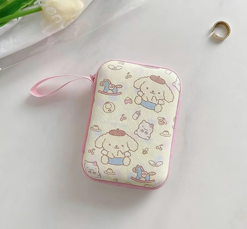 Cartoon Sanrio Data Cable Headphone portable hard drive Storage Bag Charger Protective Case coin purse Travel essentials gifts My Store