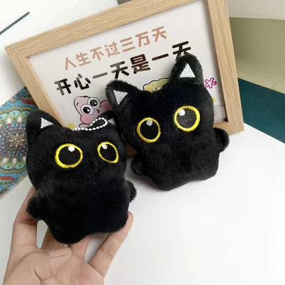 New Cute Black Cat plush toy Doll Small Pendant Cuddly Pillow Cushion Ins Black Cat Plush Toy Doll for Boy Girl Birthday Gifts My Store