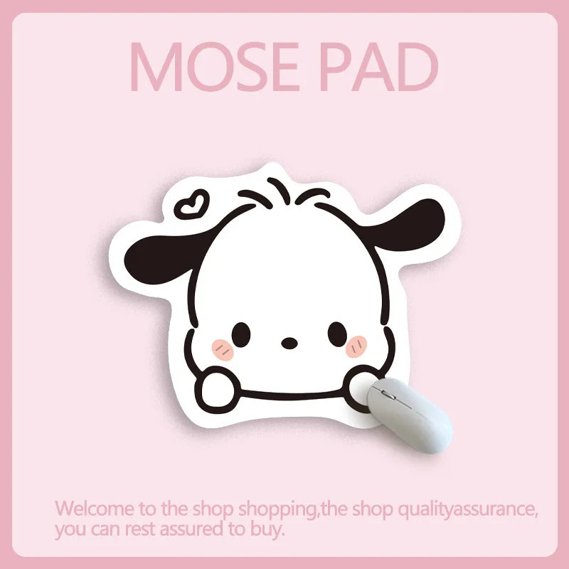 Sanrio Mouse Pad Kawaii Cinnamoroll Non Slip Table Pad Kuromi Melody Y2k Black Pink Coffee Pad Soft Mouse Pad Girl Toy Gift My Store