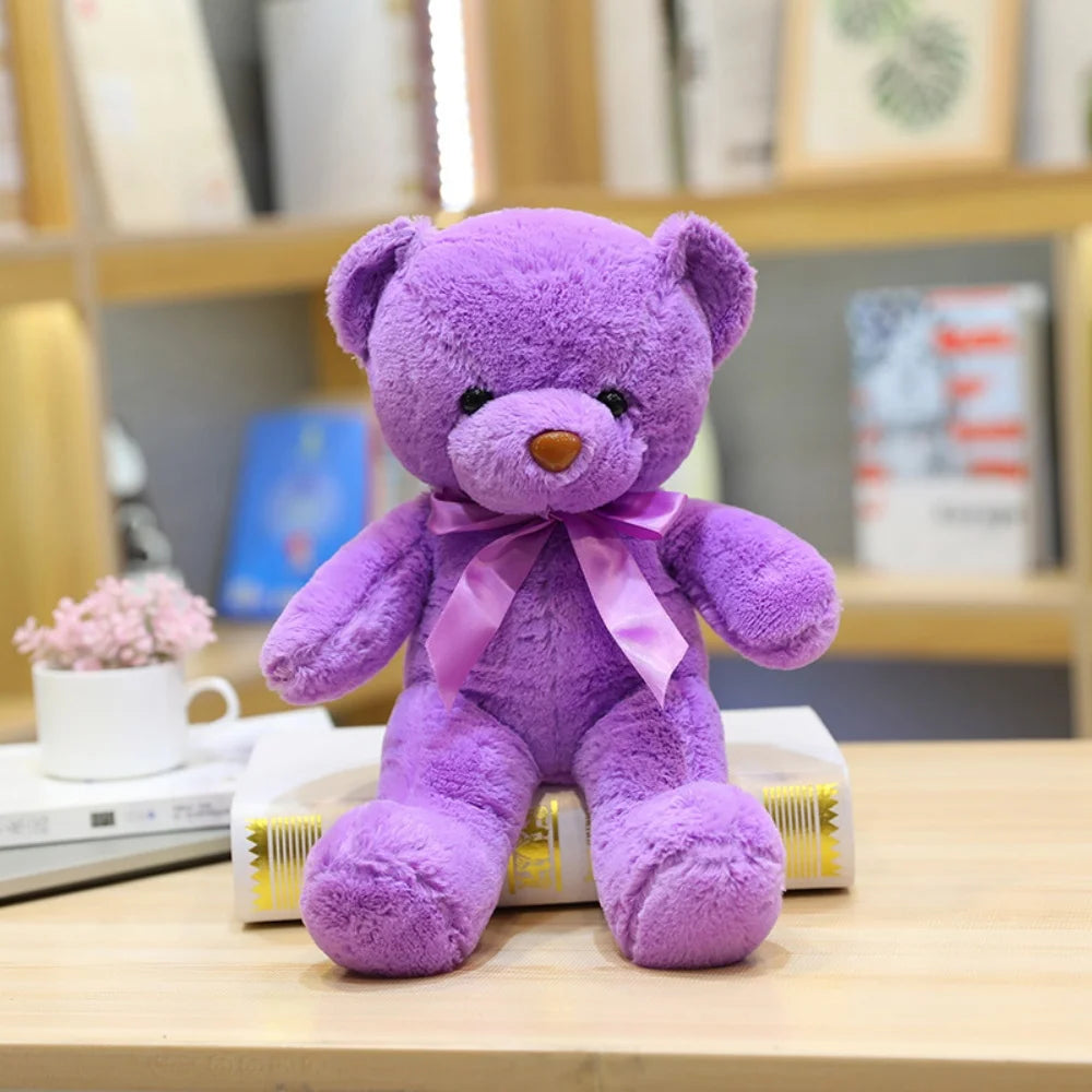 30cm 16 Styles Bear Plush Toy Soft Stuffed Animal Doll Small Pink Gray White Teddy Bear Doll Lovely Birthday Gifts For Girl Boy My Store
