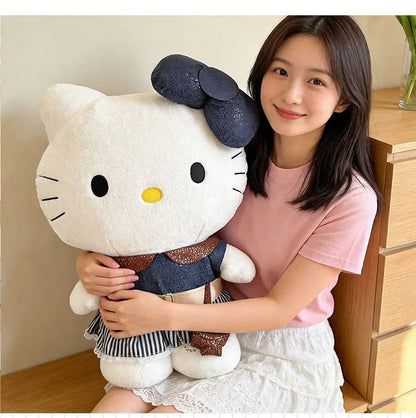 40-80CM Large Big Size Hello Kitty Plushies Sanrio Cartoon Anime Peluche Comfortable Soft Doll Ornament Children's Toy Gifts My Store