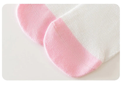 3 Pairs Spring and Summer Cartoon Anime Hello Kitty Pattern Girls Over knee Socks Cotton Comfortable and Soft Casual Girls Socks My Store