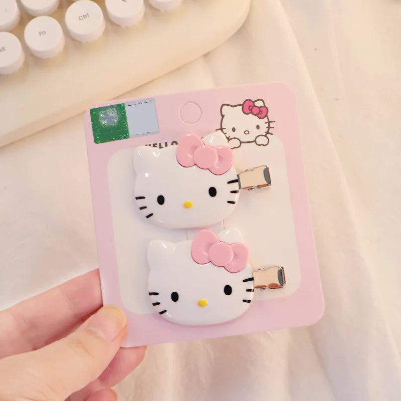 New Sanrio Hair Clip Hello Kitty Kawaii Girl Japanese Cartoon Hairpin Children's Hair Accessories Exquisite Gift My Store