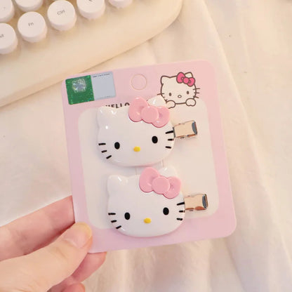 New Sanrio Hair Clip Hello Kitty Kawaii Girl Japanese Cartoon Hairpin Children's Hair Accessories Exquisite Gift My Store