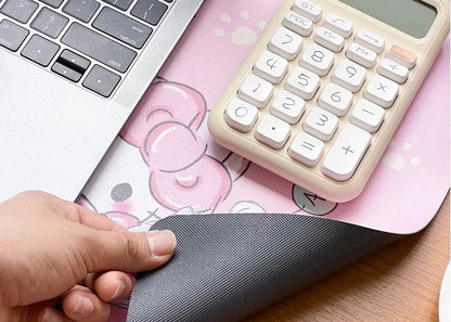 Sanrio Mouse Pad Kawaii Cinnamoroll Non Slip Table Pad Kuromi Melody Y2k Black Pink Coffee Pad Soft Mouse Pad Girl Toy Gift My Store